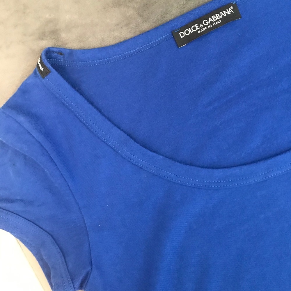NWT AUTHENTIC DOLCE GABBANA BLUE T-SHIRT S